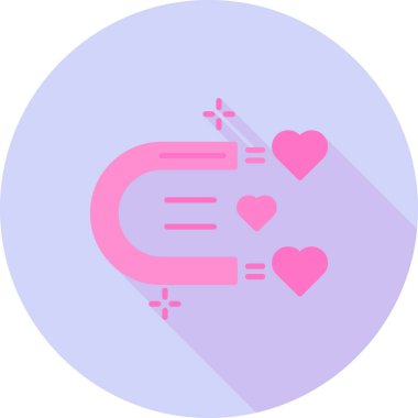 Aşk. Web simgesi basit illüstrasyon