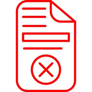 Bir dosya biçimi simgesinin vektör çizimi