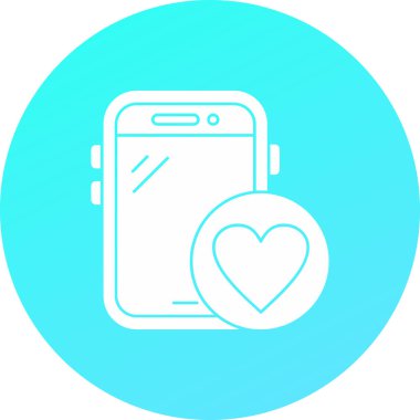 Akıllı telefon simgesinin vektör illüstrasyonu