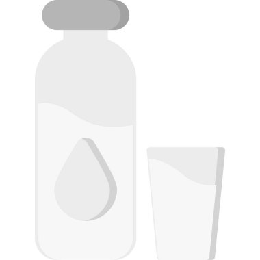 süt şişesi simgesi, monokrom tarzı