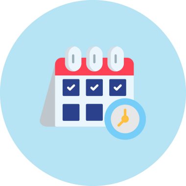 tarih takvimi simgesi düz biçimli