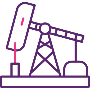 Petrol pompası simgesinin vektör illüstrasyonu