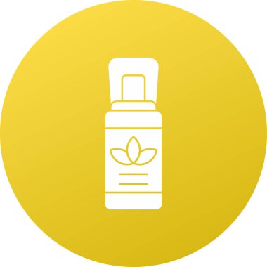 Bir şişe marihuana yağının vektör çizimi