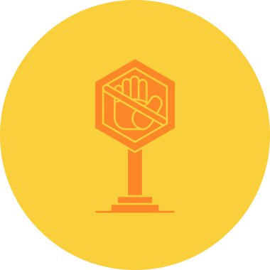 Tek bir simgenin vektör illüstrasyonu