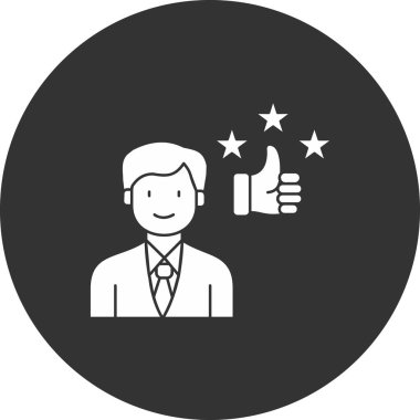 Bir yıldız simgesinin vektör illüstrasyonu