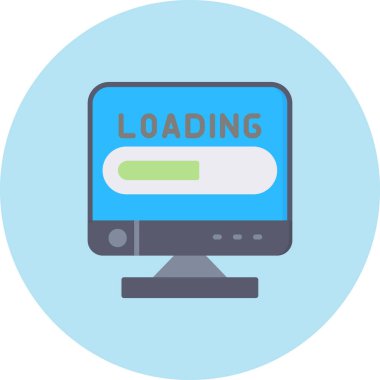 Yükle. Web simgesi basit illüstrasyon