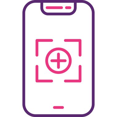 Akıllı telefon. Web simgesi basit tasarım