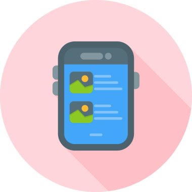 Konuş. Web simgesi basit illüstrasyon