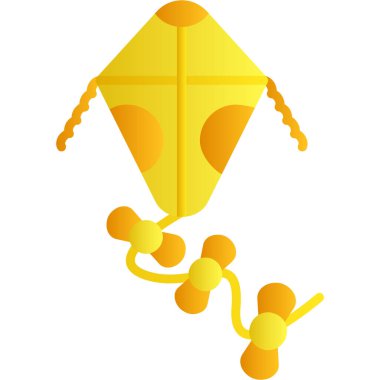 Uçan balonlu sarı uçurtma