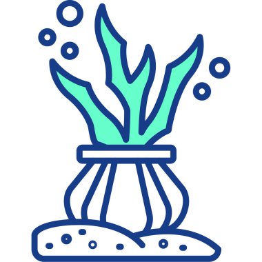 Su. Web simgesi basit illüstrasyon