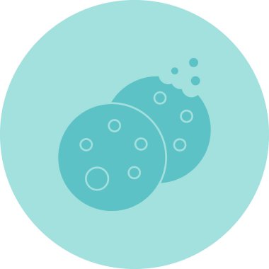 bakteri simgesi vektör illüstrasyonu