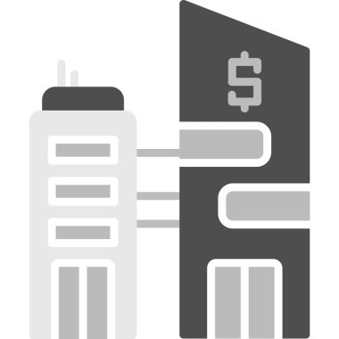 Makine ikonlu banka kartı. Basit tasarım vektörü illüstrasyonu