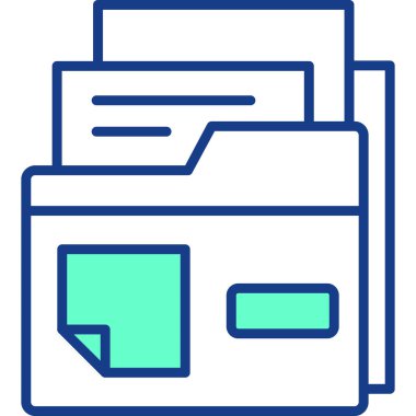 Dosya. Web simgesi basit illüstrasyon