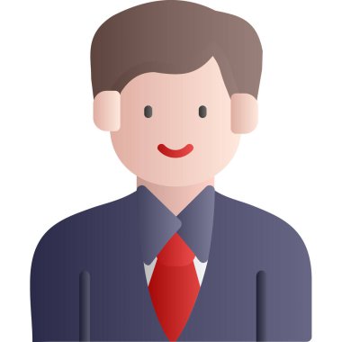 iş adamı karakteri çizgi filmi