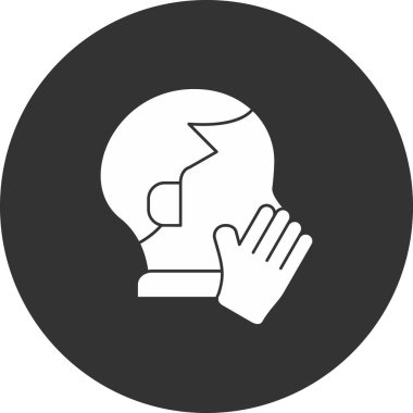 Adam baş simge, basit tarzı