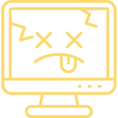 Hata. Web simgesi basit illüstrasyon