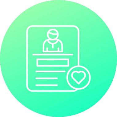 Bir kalp simgesinin vektör illüstrasyonu