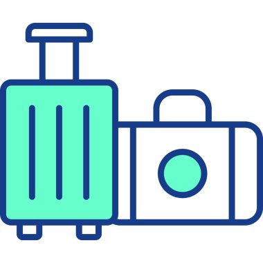 Bagaj simge vektör çizim