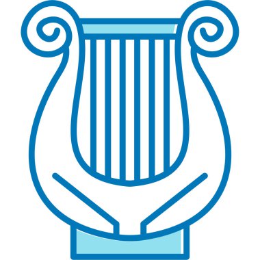 Antik Yunan amforo simgesi doldurulmuş ana hatlar biçiminde