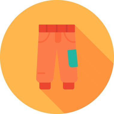 Pantolon. Web simgesi vektör illüstrasyonu