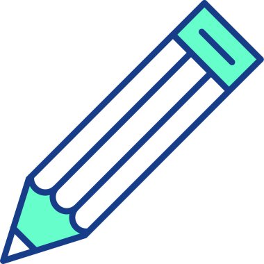 Kalem. Web simgesi basit illüstrasyon