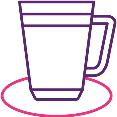 çay Kupası simgesi. vektör çizim