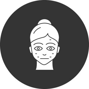 kadın simge vektör illüstrasyonu