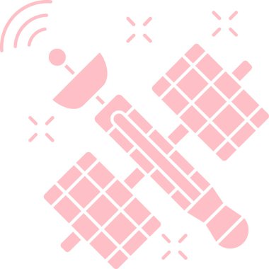 Uydu simgesinin vektör çizimi