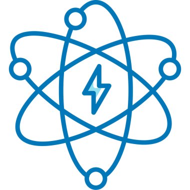 atom simgesi vektör illüstrasyonu