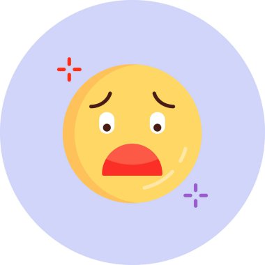 emoji. Web simgesi basit illüstrasyon