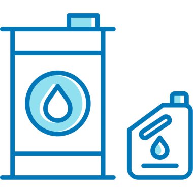 Benzin istasyonu ikonu. Web için benzinlik simgelerinin özet çizimi