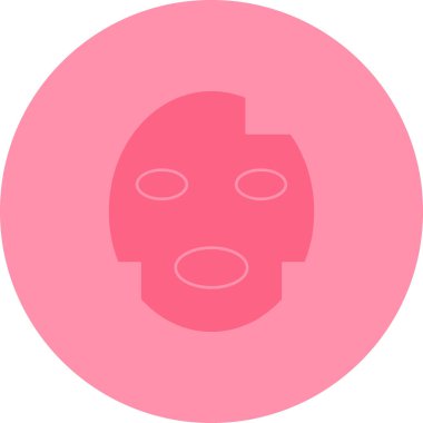 Bir maske simgesinin vektör illüstrasyonu