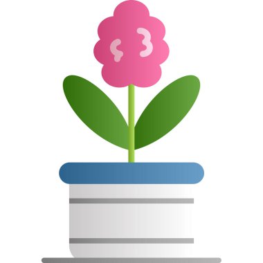 çiçek simgesi vektör illüstrasyonu