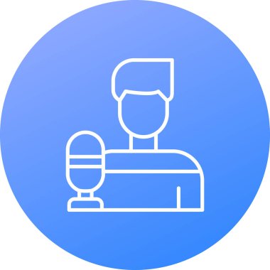 İnsan simgesinin vektör illüstrasyonu