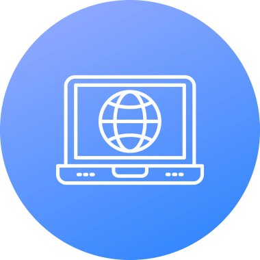 İnternet web simgesi basit tasarım, vektör illüstrasyonu