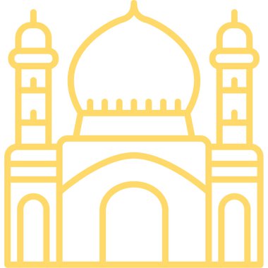 Cami. Web simgesi basit illüstrasyon