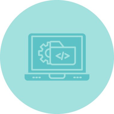 bilgisayar vektör simgesi modern basit illüstrasyon