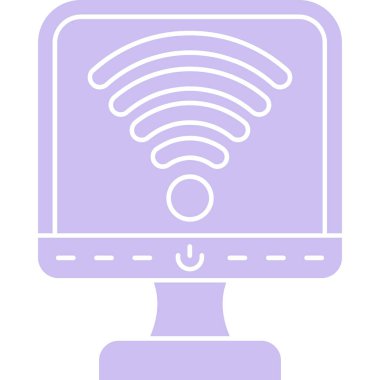 Wifi simgesi, vektör illüstrasyonu