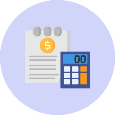 hesap makinesi simgesi vektör illüstrasyonu