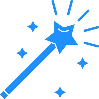 Sihirli değnek simgesi - özet biçimi