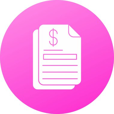 Belge. Web simgesi basit illüstrasyon