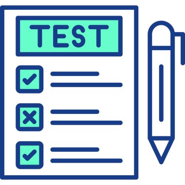 Deneme. Web simgesi basit illüstrasyon