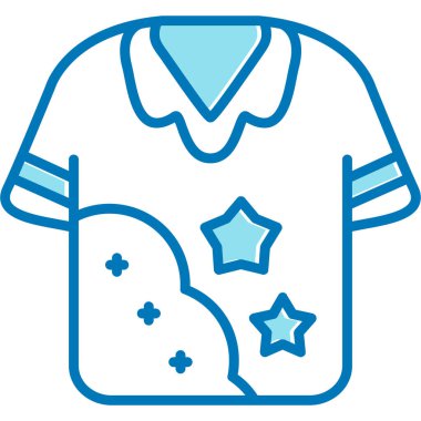 Gömlek. Gömlek simgesi basit illüstrasyon