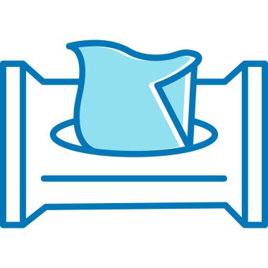 Mavi çanın vektör illüstrasyonu