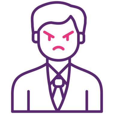 sinirli bir ifade ile işadamı