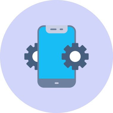 Akıllı telefon. Web simgesi basit illüstrasyon