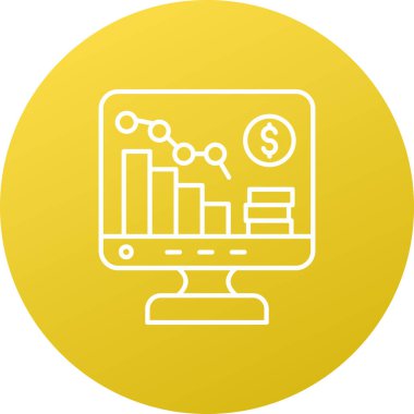 iş grafik simgesi, basit vektör illüstrasyon tasarımı