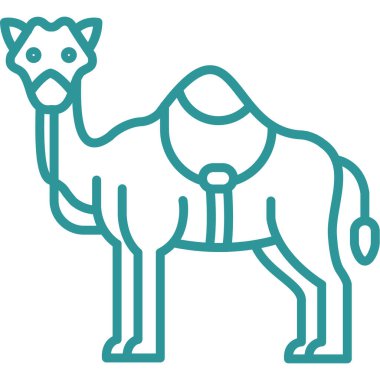 şirin hayvan simgesi vektör çizimi tasarımı