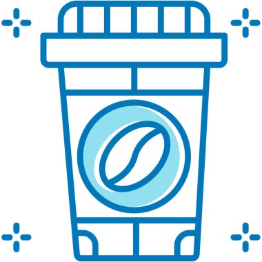 Kahve fincanı. Basit resimleme