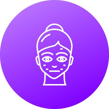 kadın simge vektör illüstrasyonu